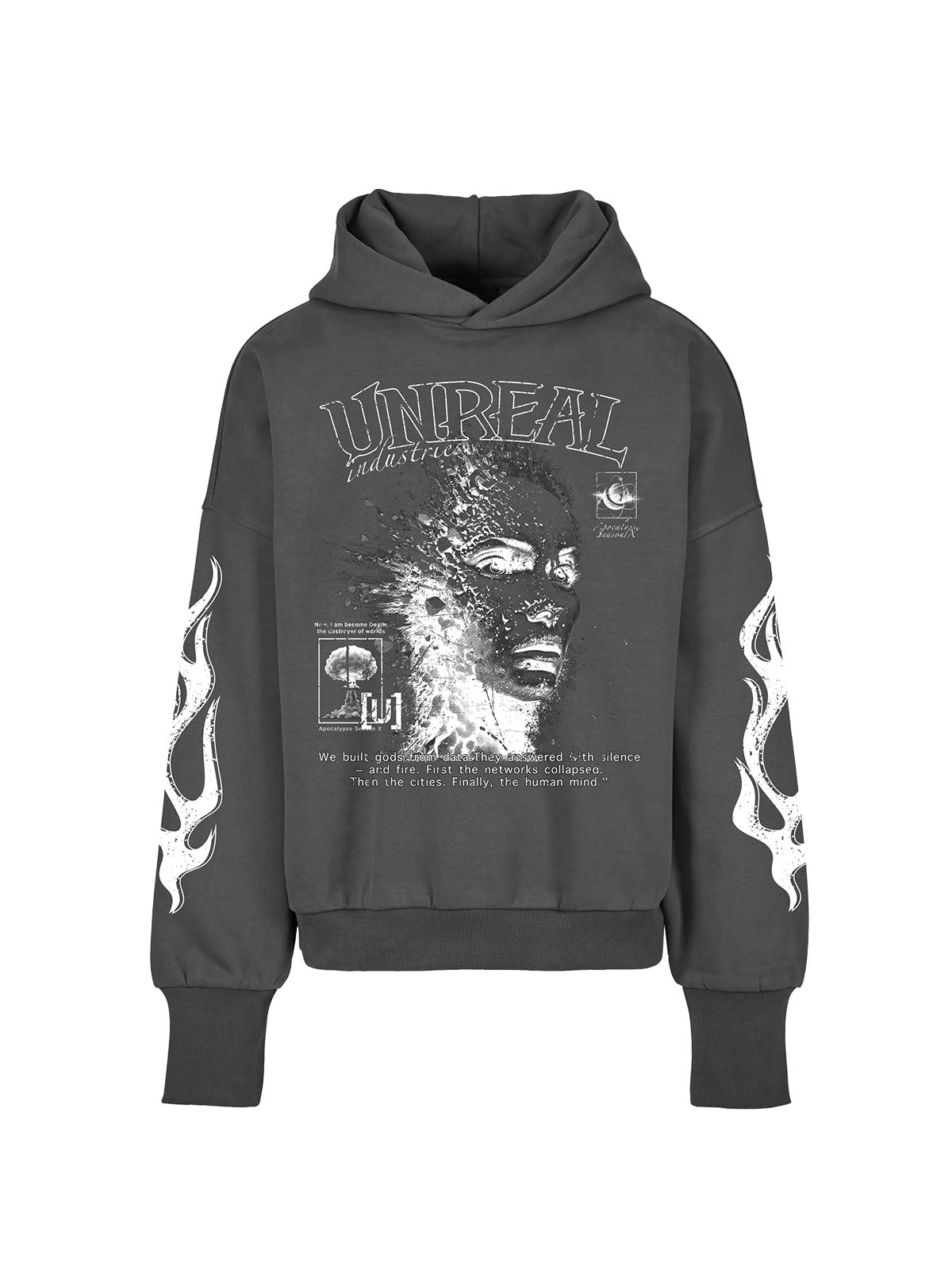 UNREAL Apocalypse Hoodie Washed – [UNREAL] Industries