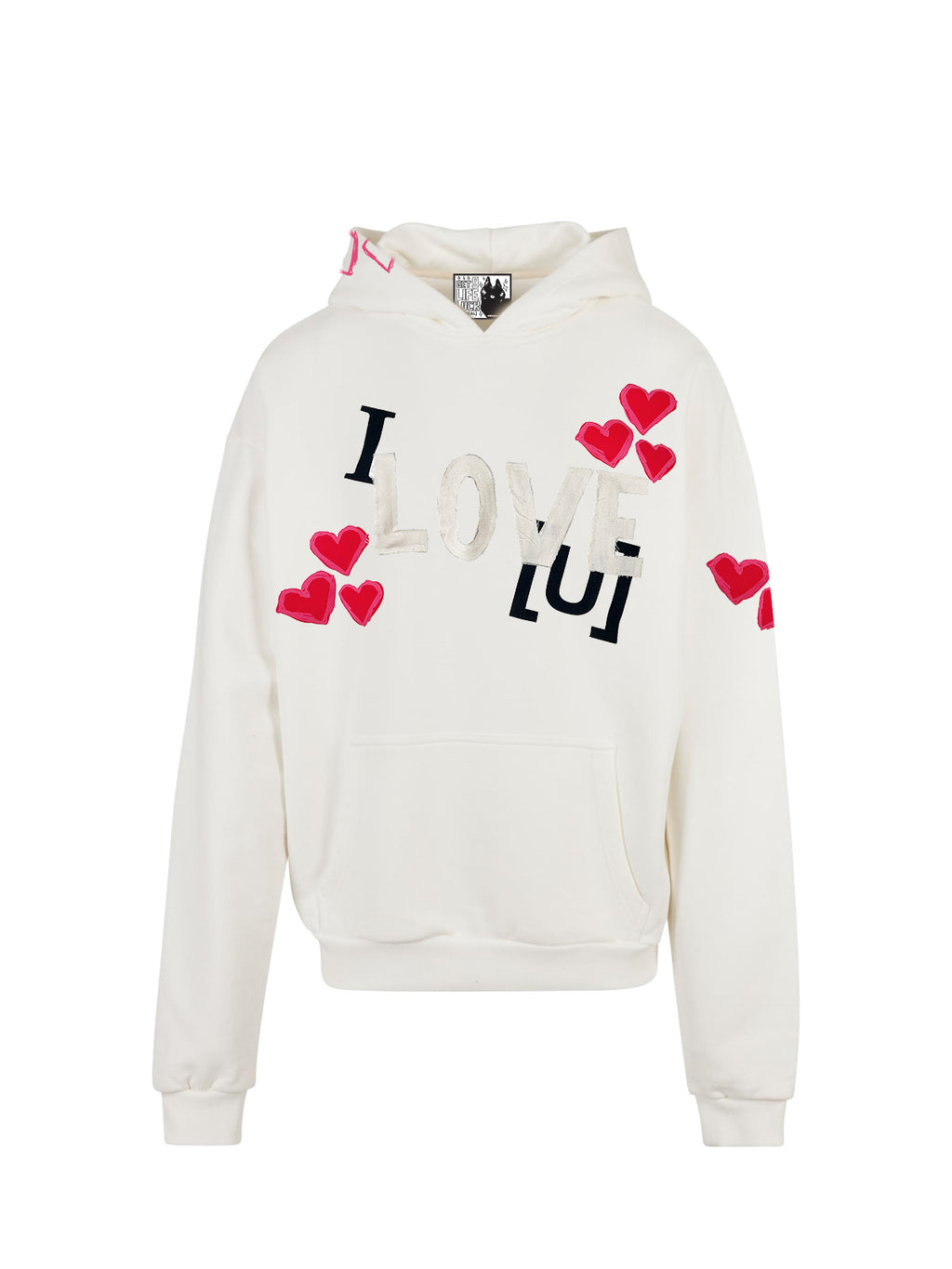 UNREAL LOVE Hoodie Off White - [UNREAL] Industries