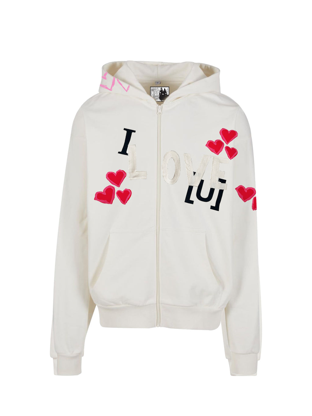 UNREAL LOVE Zip-up Off White - [UNREAL] Industries
