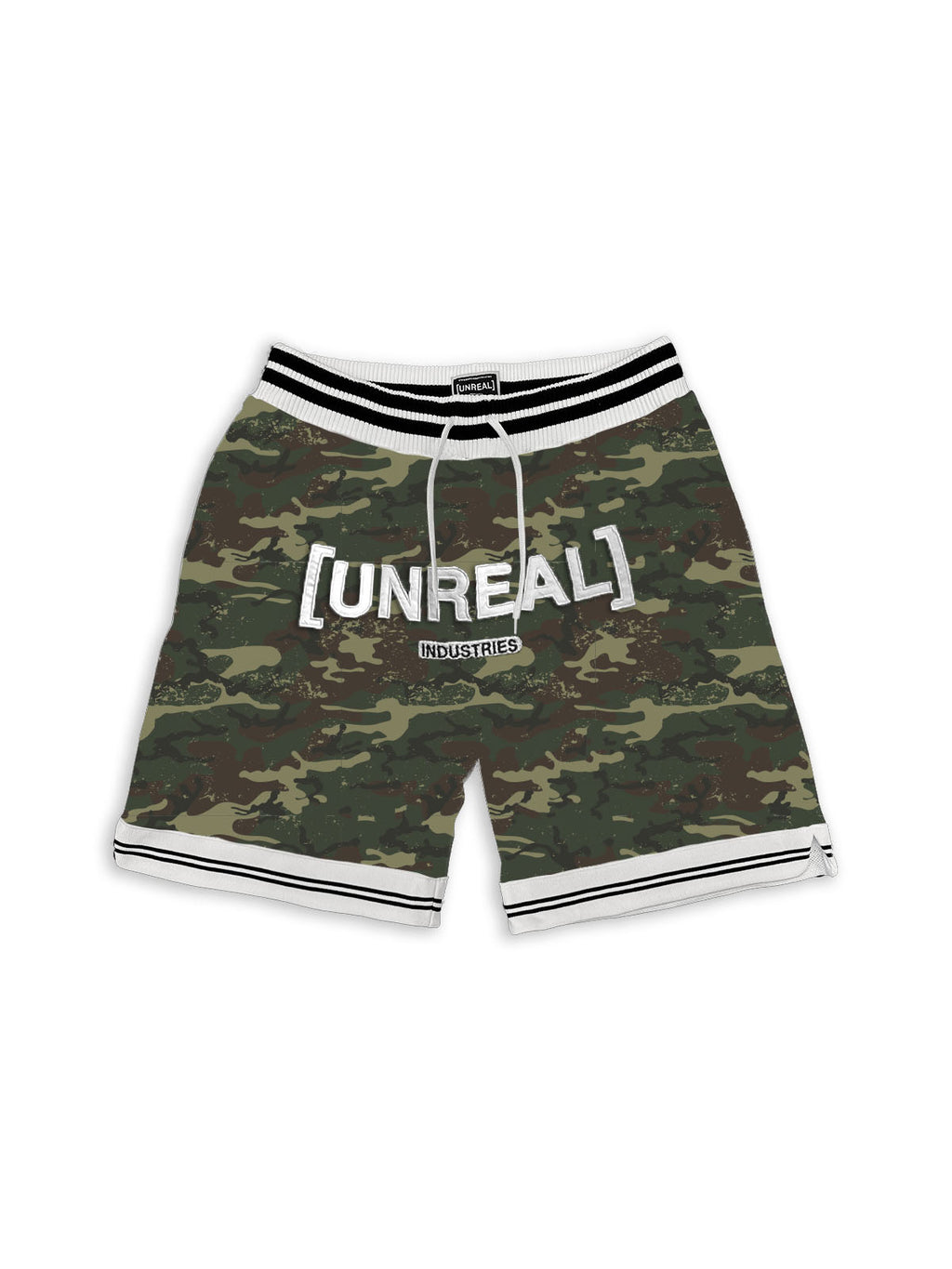 UNREAL Team Shorts 26 Green Camo