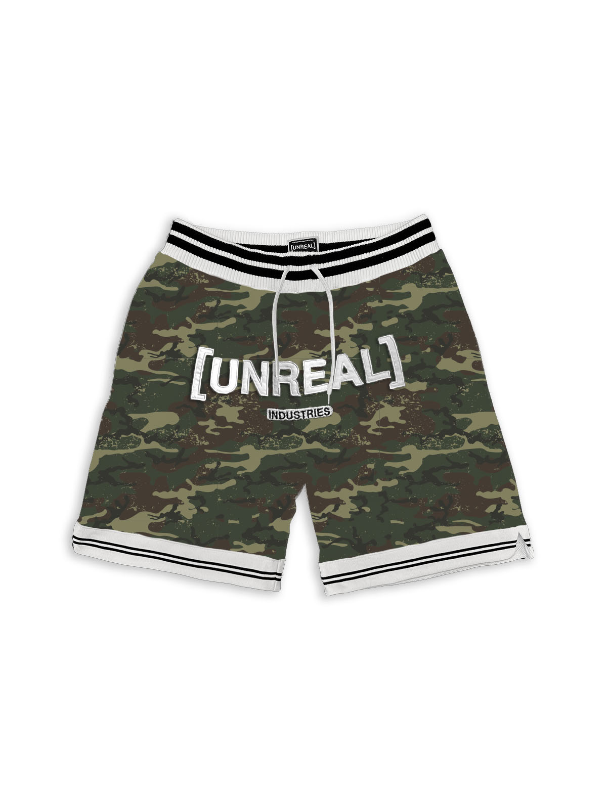 UNREAL Team Shorts 26 Green Camo