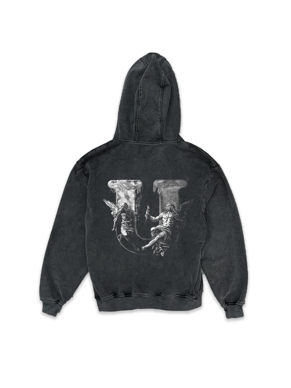 unrealindustry Stylish black hoodie for comfortable everyday wear