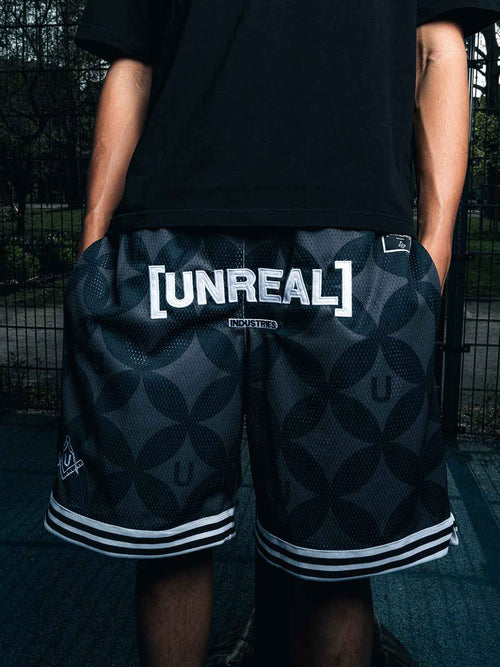 UNREAL Team Shorts Pike Black Grey - [UNREAL] Industries