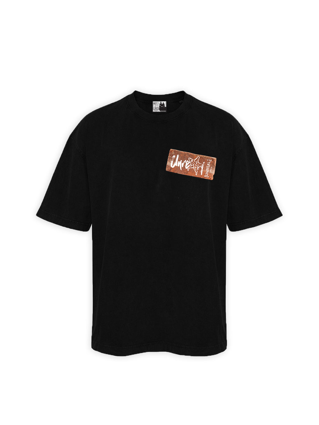 UNREAL BRICK Tee Jet Black