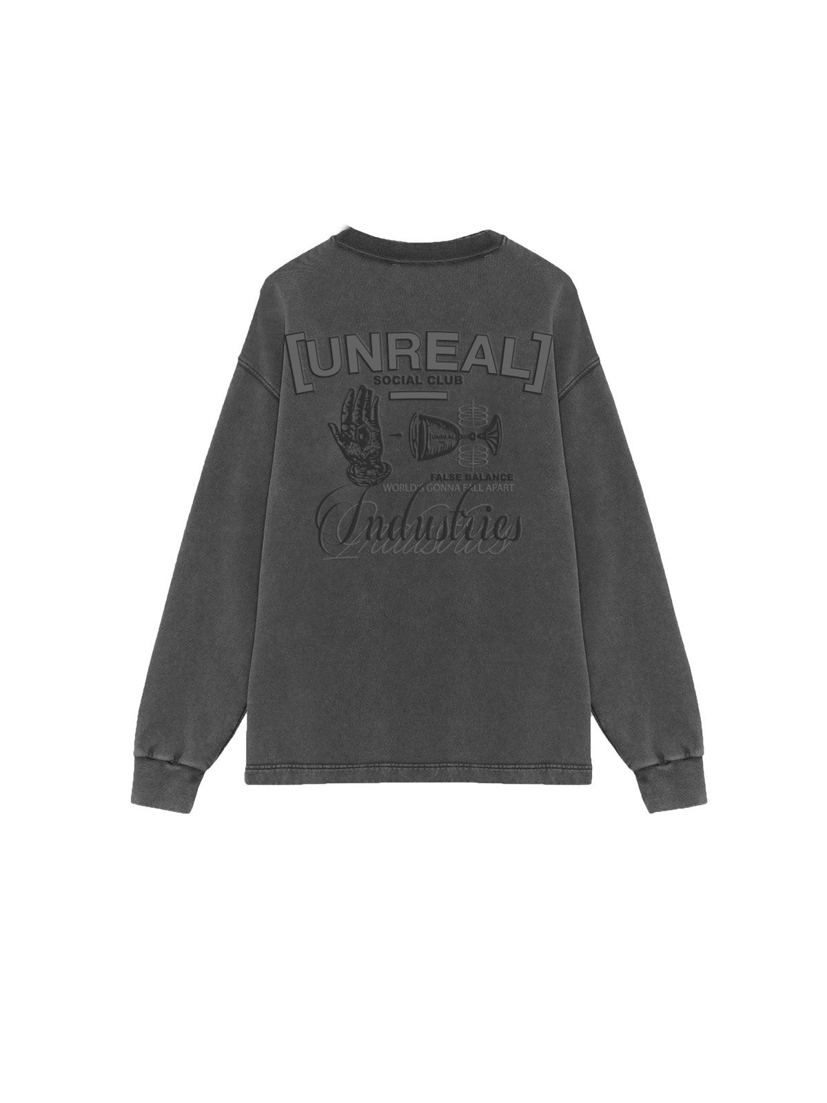 UNREAL False Balance Crewneck Washed - [UNREAL] Industries