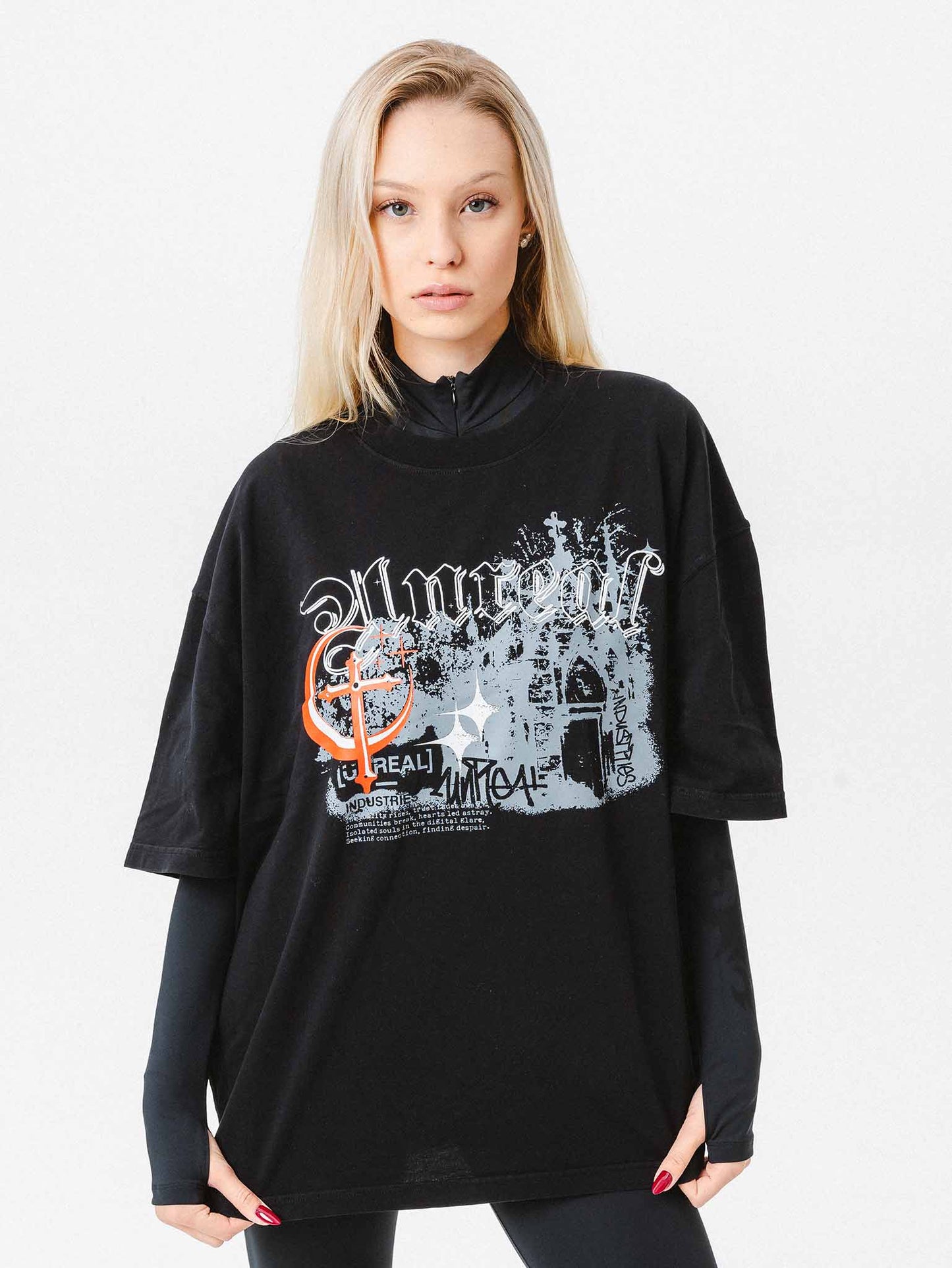 UNREAL Dark Castle Tee Jet Black