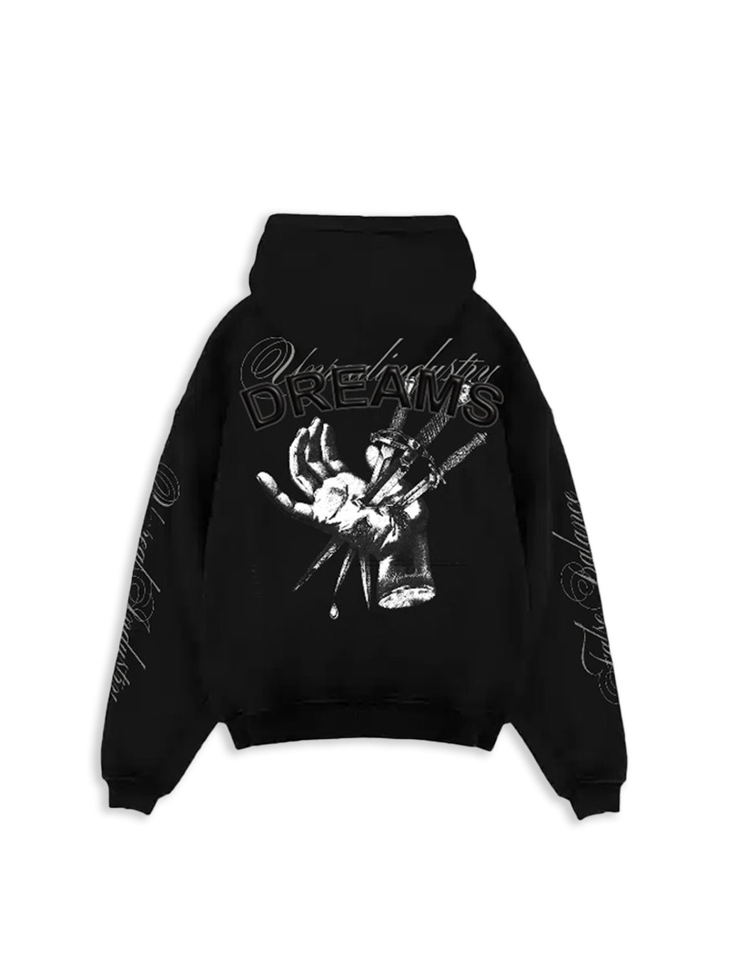 UNREAL DREAMS Hoodie Jet Black - [UNREAL] Industries