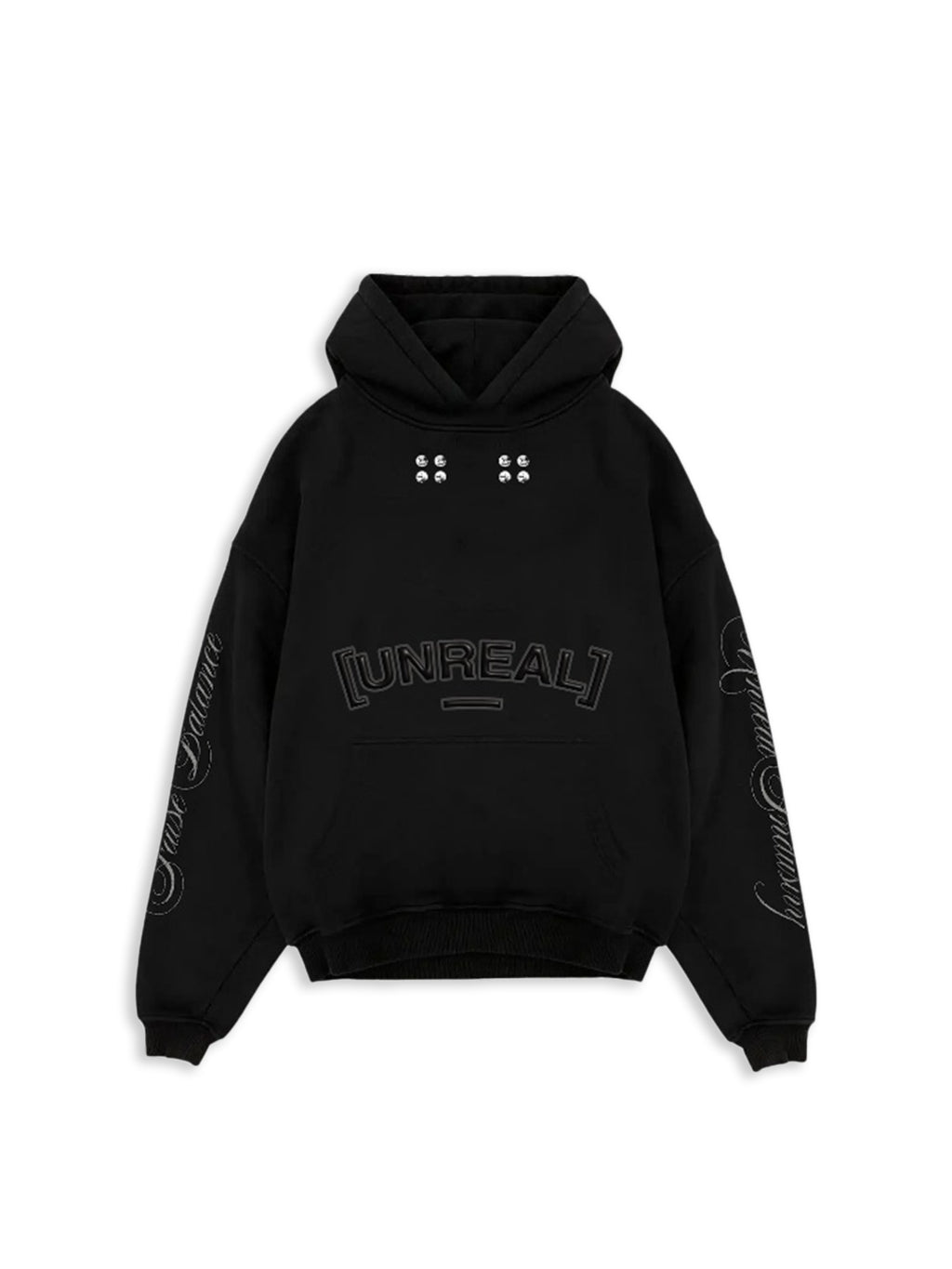 UNREAL DREAMS Hoodie Jet Black - [UNREAL] Industries