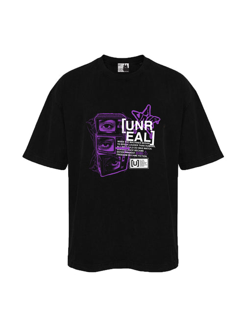 UNREAL Error Machine Tee Black - [UNREAL] Industries