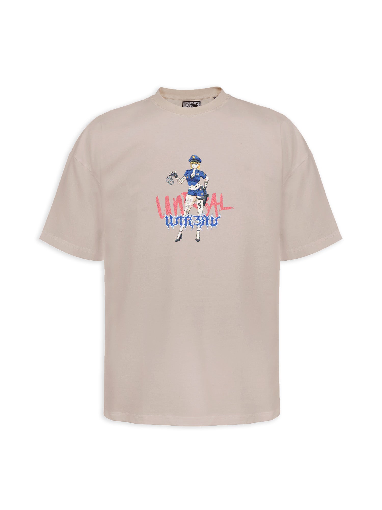 UNREAL stop snitchin' tee in light sand colorway - high quality streetwear - [UNREAL]industries