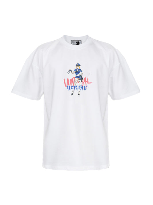 UNREAL Stop Snitchin Tee White