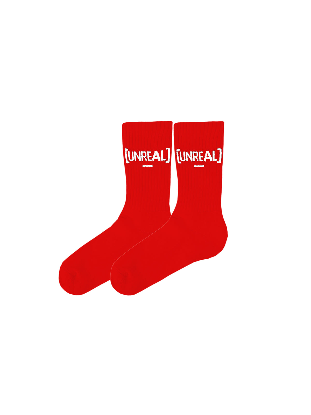UNREAL - Red/White logo Socks