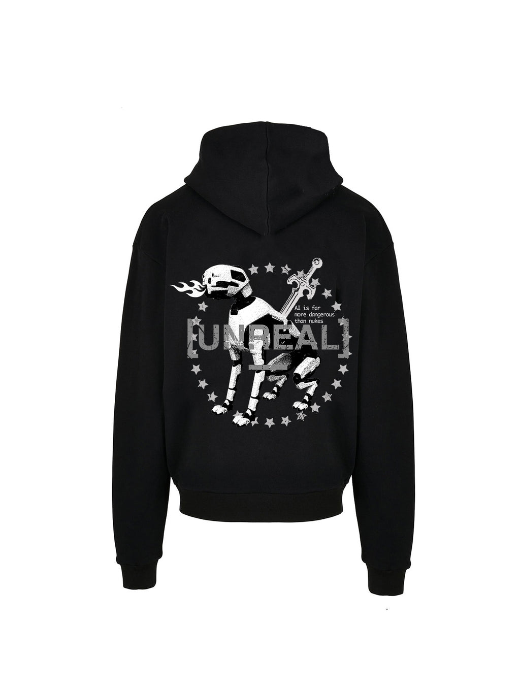 UNREAL ROBODOG ZIP Hoodie Jet Black