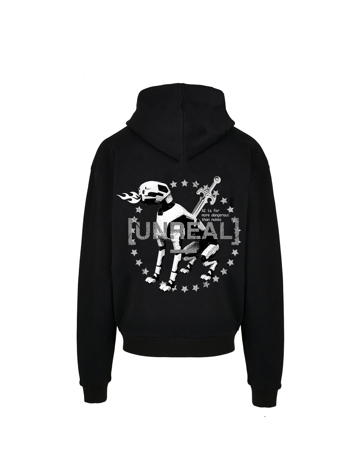 UNREAL ROBODOG ZIP Hoodie Jet Black