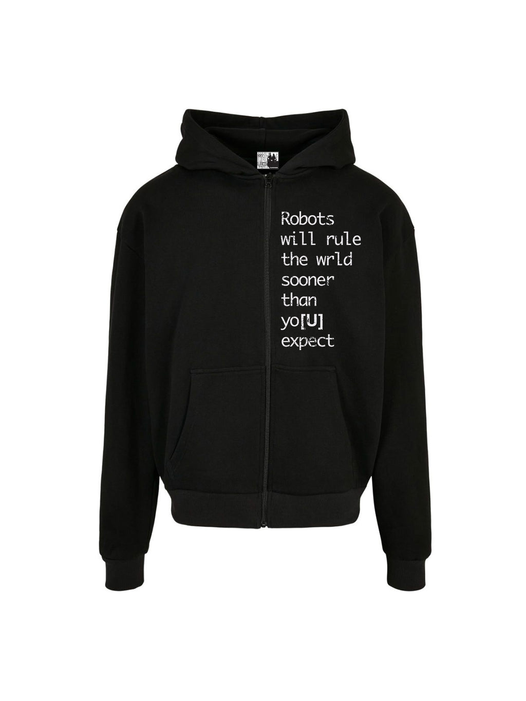 UNREAL ROBODOG ZIP Hoodie Jet Black