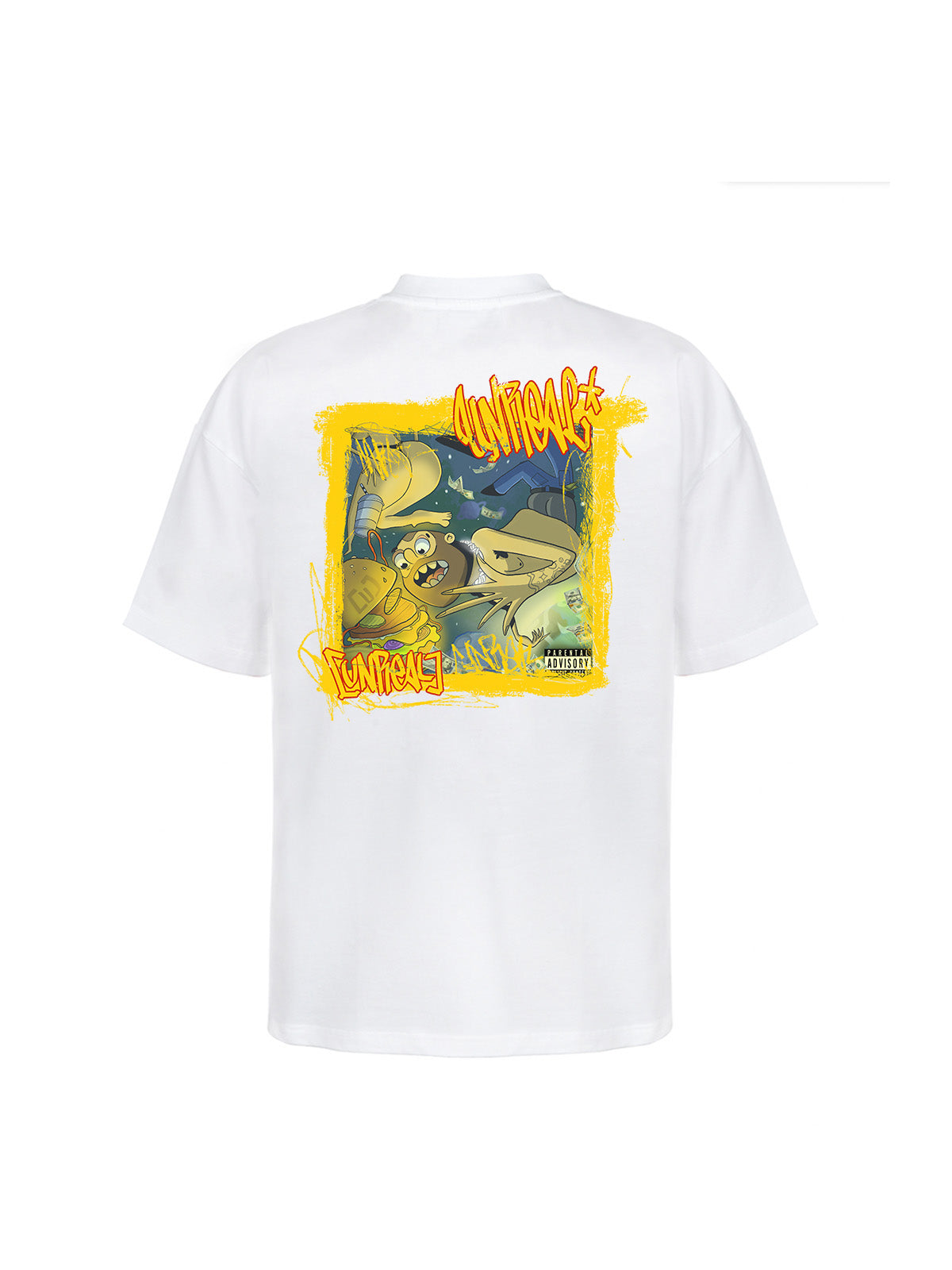 UNREAL StarboyRolo Burger Tee White - [UNREAL] Industries