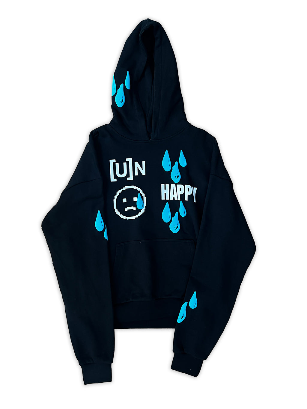 UNREAL Happy Hoodie Black - [UNREAL] Industries