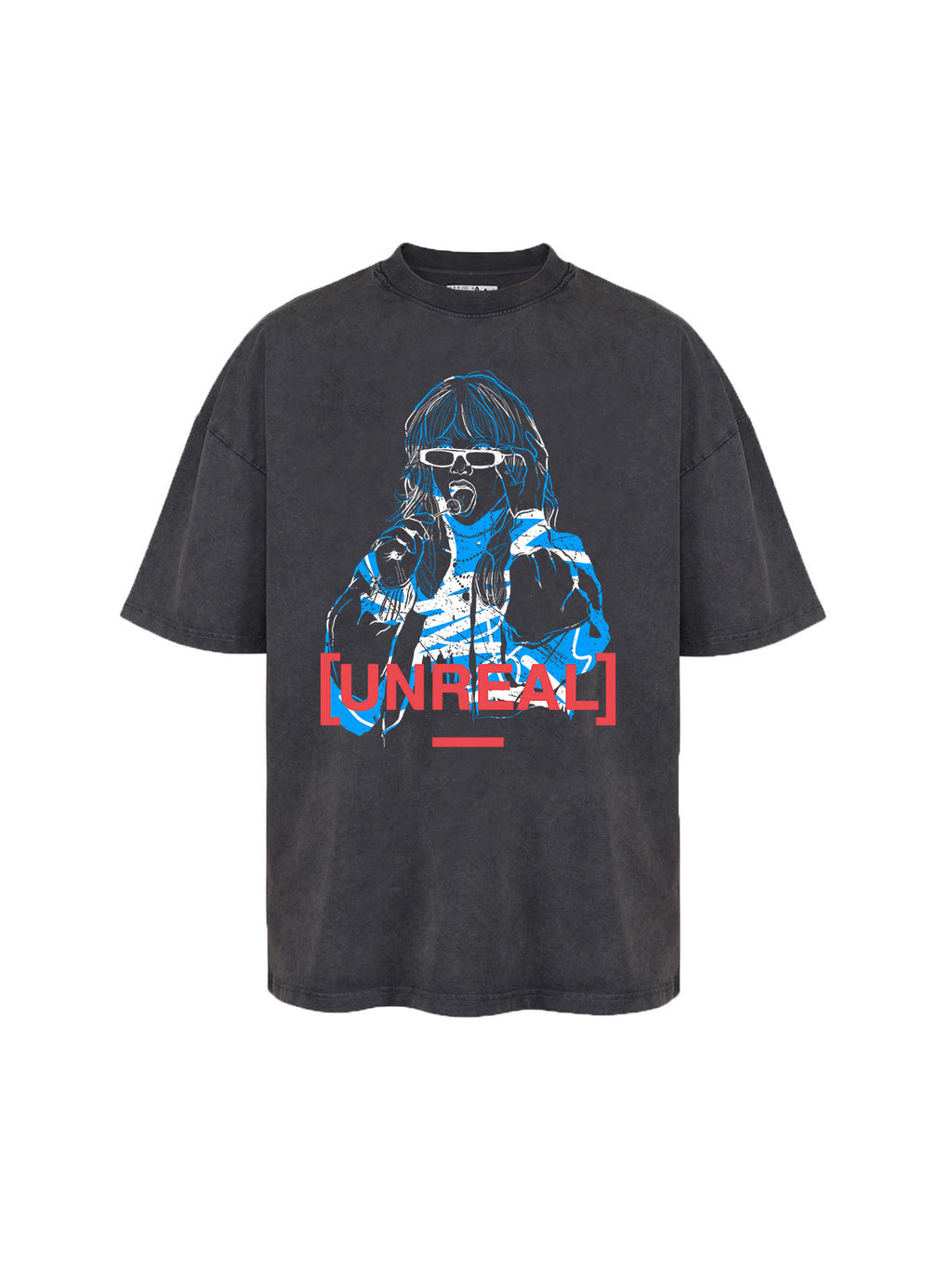 UNREAL Tini Gessler Tee Washed RB - [UNREAL] Industries