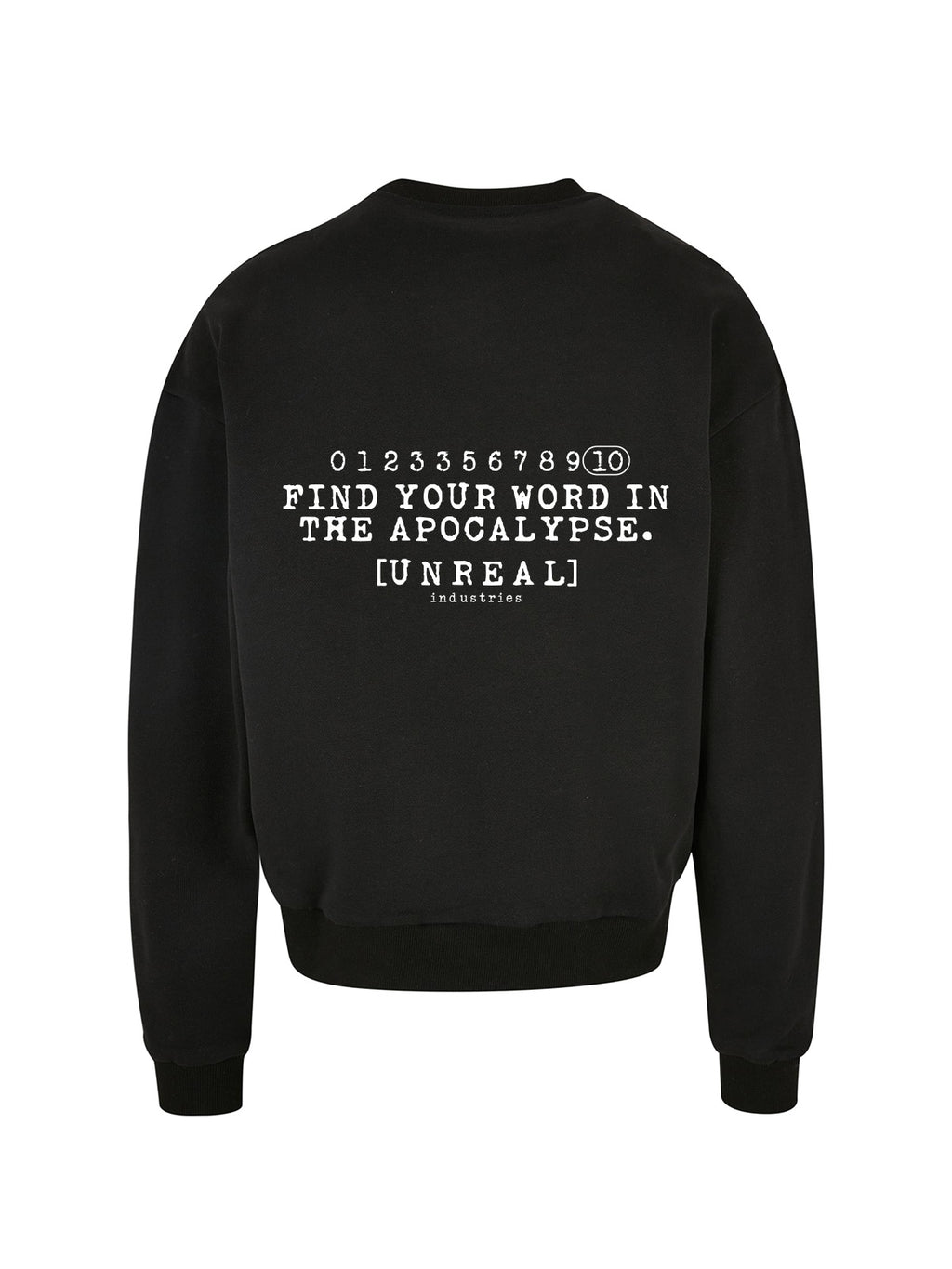 UNREAL Error World Boxy Crewneck Black - [UNREAL] Industries