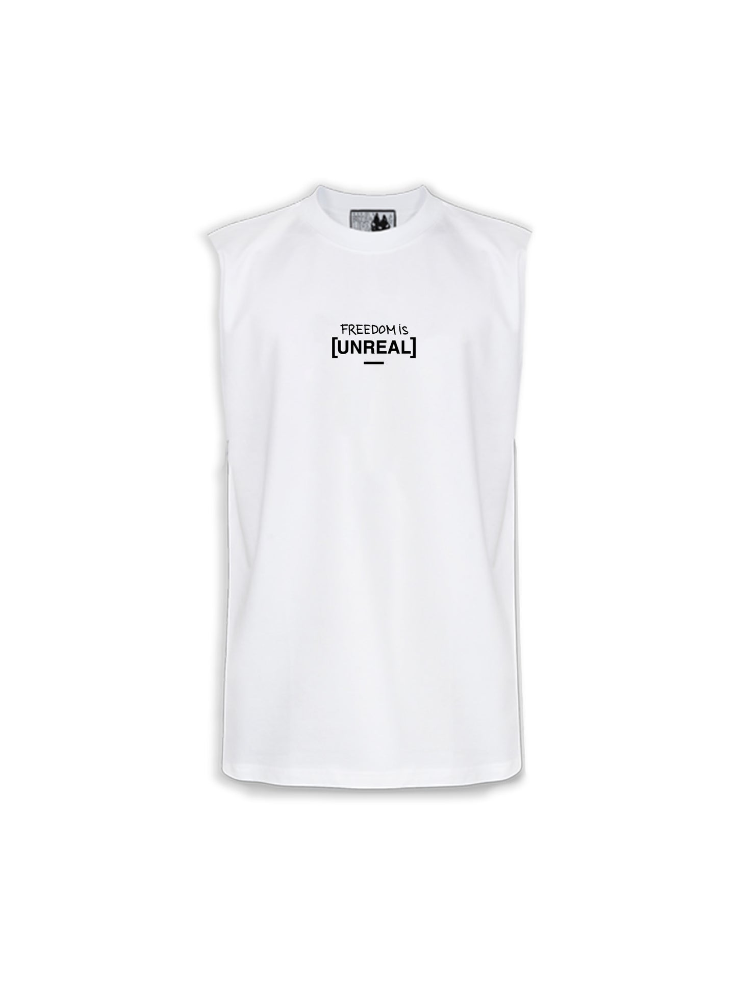 UNREAL sleeveless shirt - embroidered logo on front - High quality streetwear