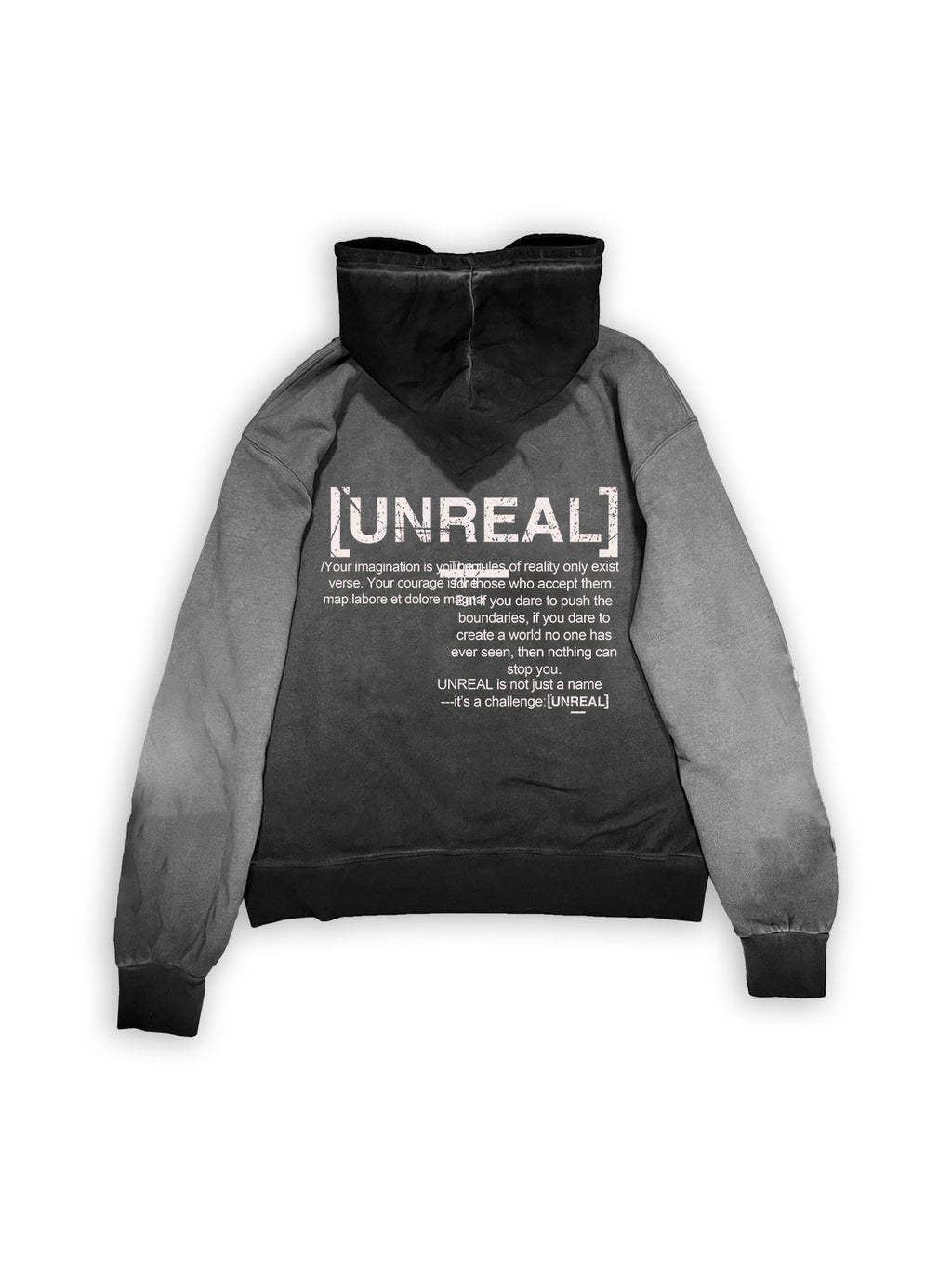 UNREAL Moon Hoodie Cold Dye Washed
