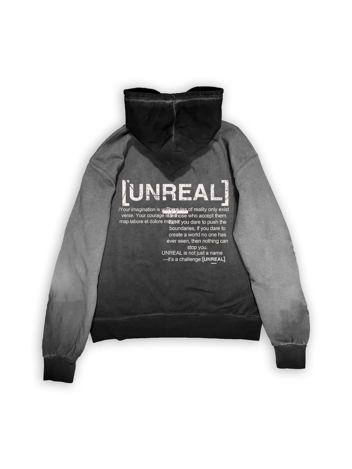 UNREAL Moon Hoodie Cold Dye Washed