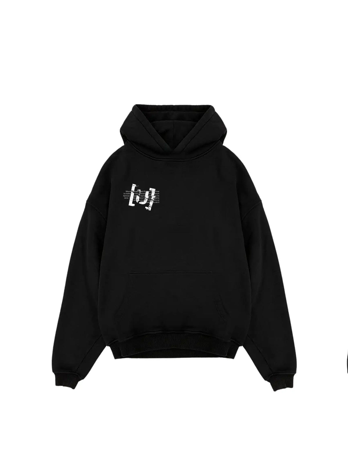 UNREAL VISION Hoodie Jet Black - [UNREAL] Industries