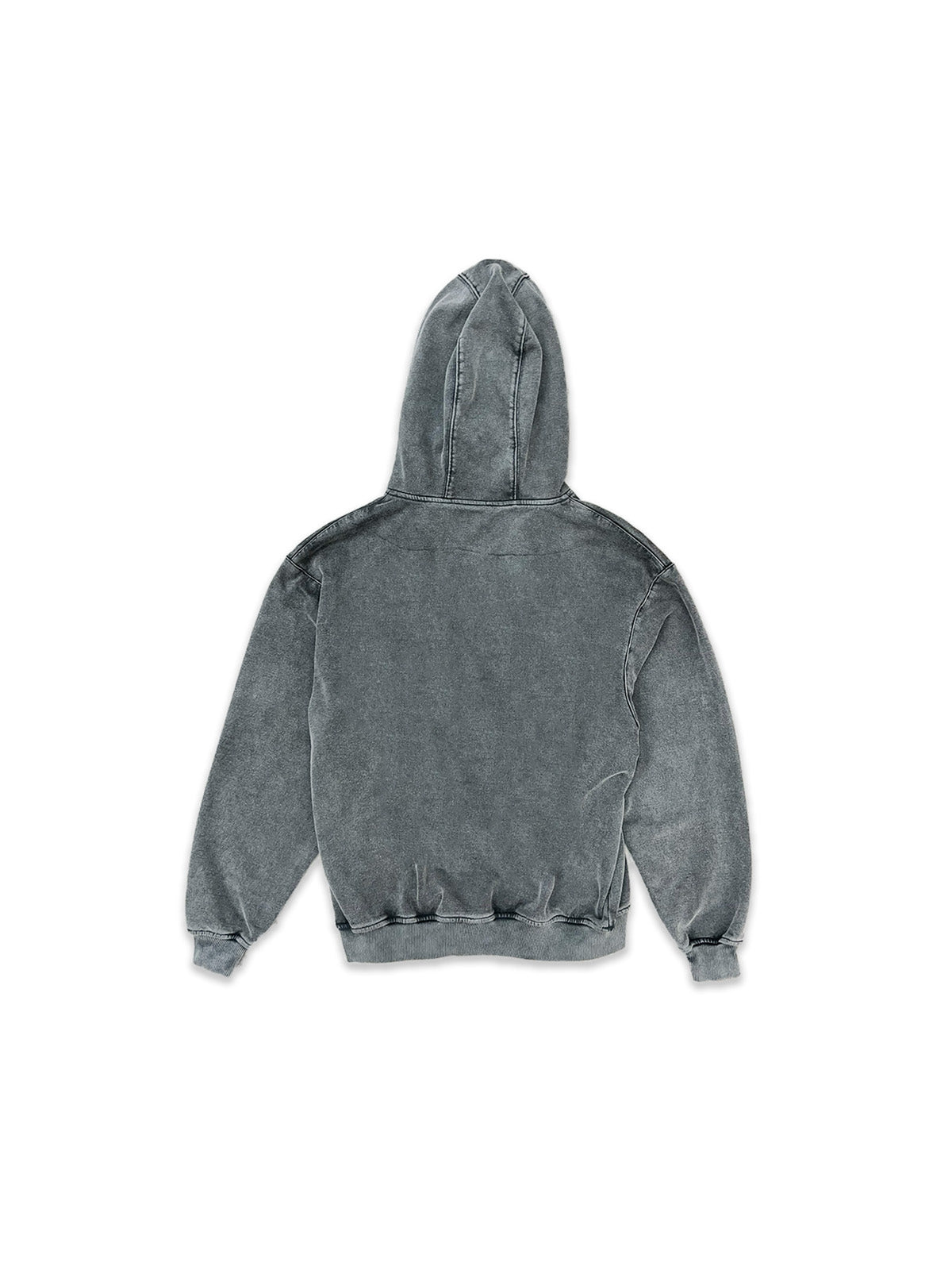 UNREAL OG Iron logo Hoodie Stone Washed Grey – [UNREAL] Industries